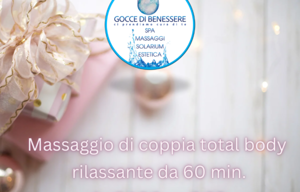 Massaggio di coppia total body da 1 ora